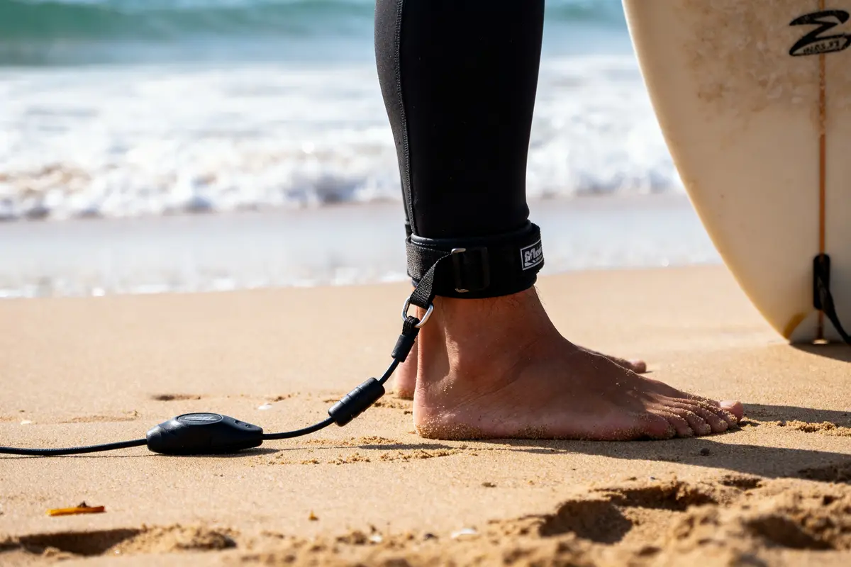 Surfboard leash : guide complet longueur, sécurité &amp; marques